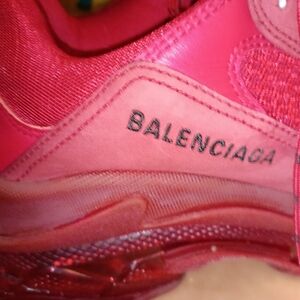 Balenciaga Triple S Burgundy  Footwear
